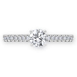 Costco 0.74ct round brilliant diamond ring platinum UK version