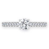 Costco round brilliant diamond ring 0.74ctw size J - British product