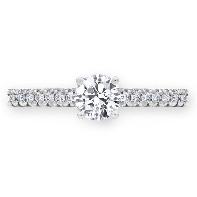 Costco round brilliant diamond ring 0.74ctw size J - British product