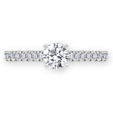 Costco round brilliant diamond ring 0.74ctw size J - British product