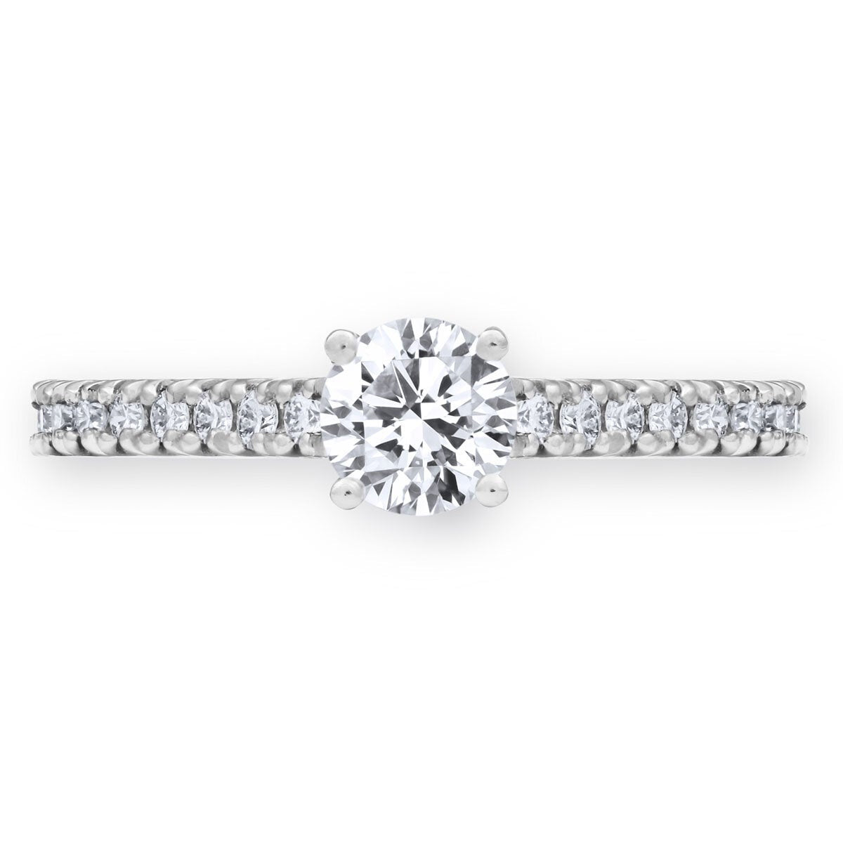 Costco diamond ring 0.74ctw round brilliant cut platinum size N - British product