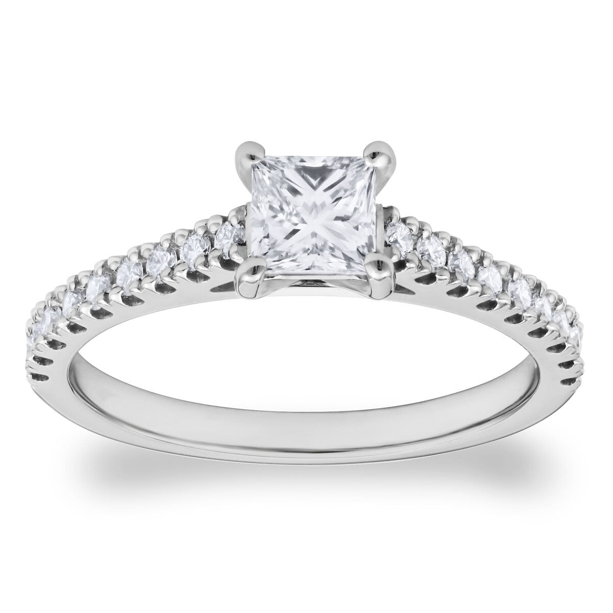 Costco diamond ring 0.74ctw princess and round brilliant cut, UK version
