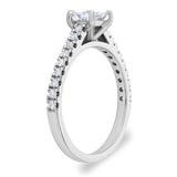 Costco platinum diamond ring 0.74ctw princess cut size M, imported from the UK