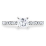 Costco princess cut diamond ring 0.74ctw size K, UK version