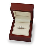 Costco platinum diamond ring 0.74ctw princess cut size M, imported from the UK