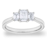 Costco emerald cut diamond ring 1ctw - British product