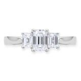 Costco emerald cut diamond ring 1ctw - British product