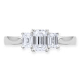 Costco emerald cut diamond ring 1ctw - British product