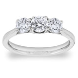 Round brilliant diamond ring 1ct size N, UK version