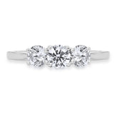 Costco 1ct round brilliant diamond ring three stone white gold (British brand)