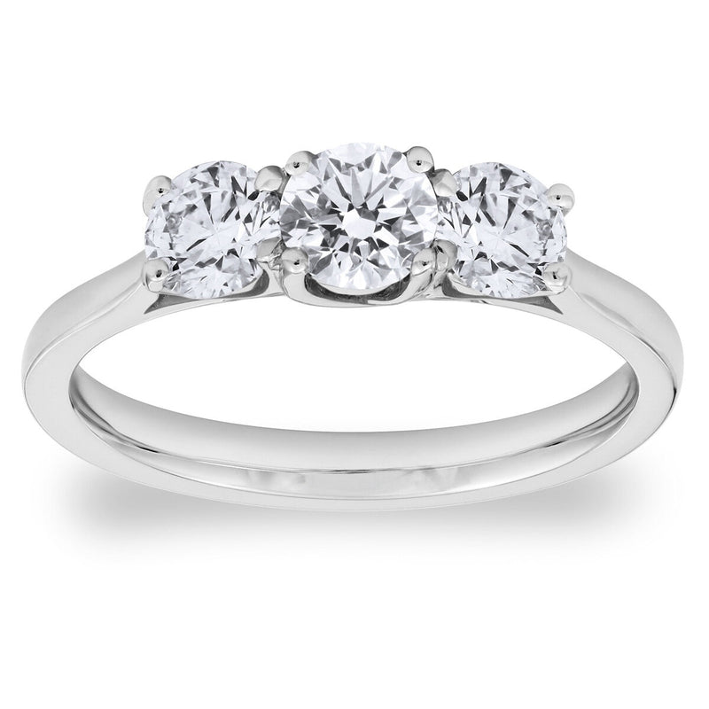 Costco three stone diamond ring round brilliant 1.00ctw, imported from the UK