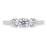 Round brilliant diamond ring 1ct size N, UK version