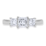 Costco princess cut diamond ring 1ct size L - British product