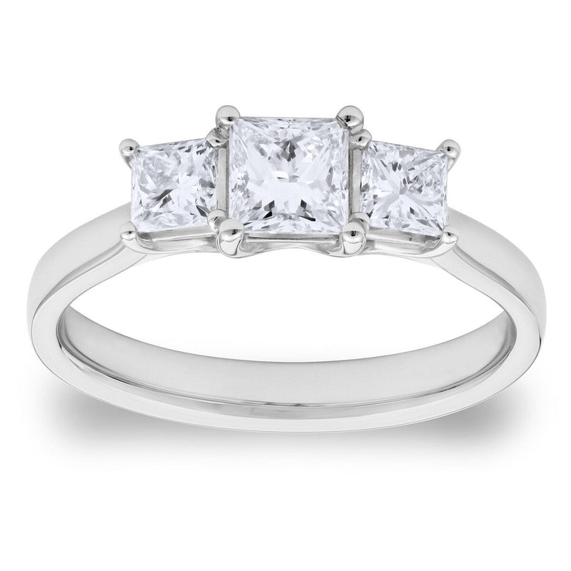 Costco princess cut diamond ring 1ct size L - British product