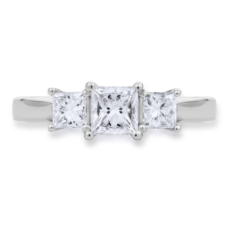 Costco princess cut diamond ring 1ct size L - British product