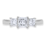 Costco princess cut diamond ring 1ct size L - British product