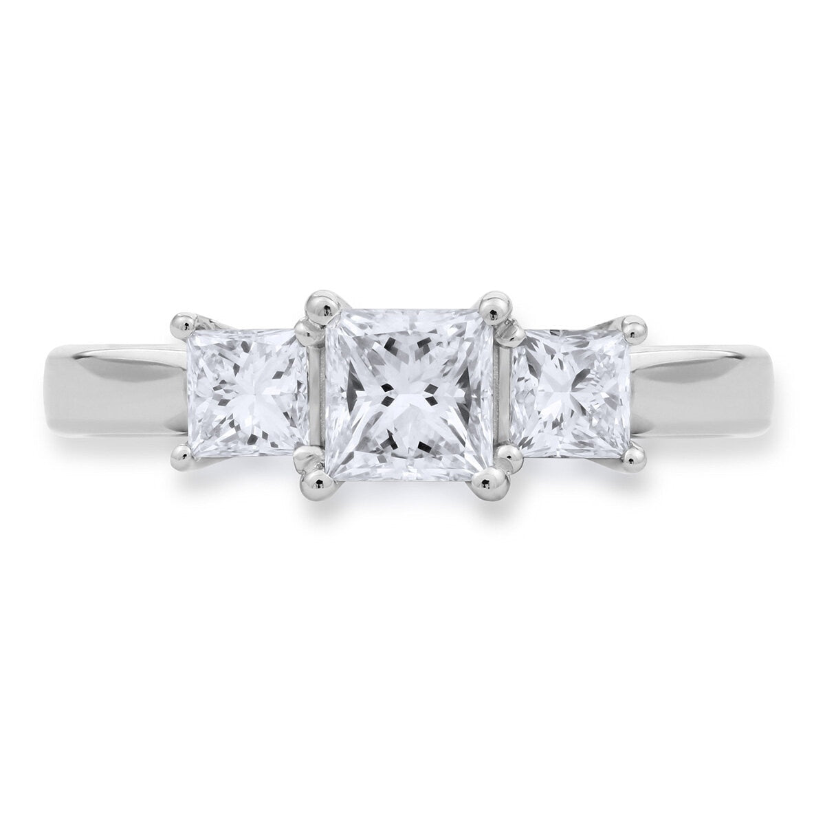 Costco princess cut diamond ring 1ct size L - British product