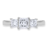 Costco 1ct princess cut diamond ring size K, imported from the UK