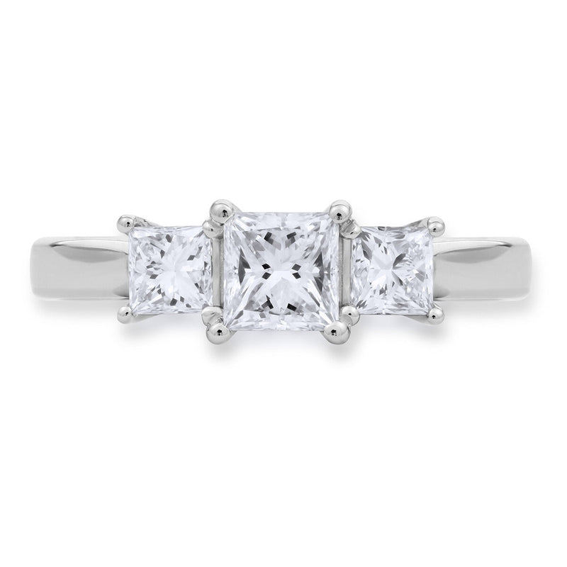 Costco princess cut diamond ring 1ct 18ct white gold (British brand)
