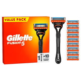 Gillette Fusion Value Pack, Razor + 10 Razor Blades GOODS Superdrug   