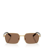 Dolce&Gabbana rectangular wire-frame sunglasses metal frame, imported from the UK