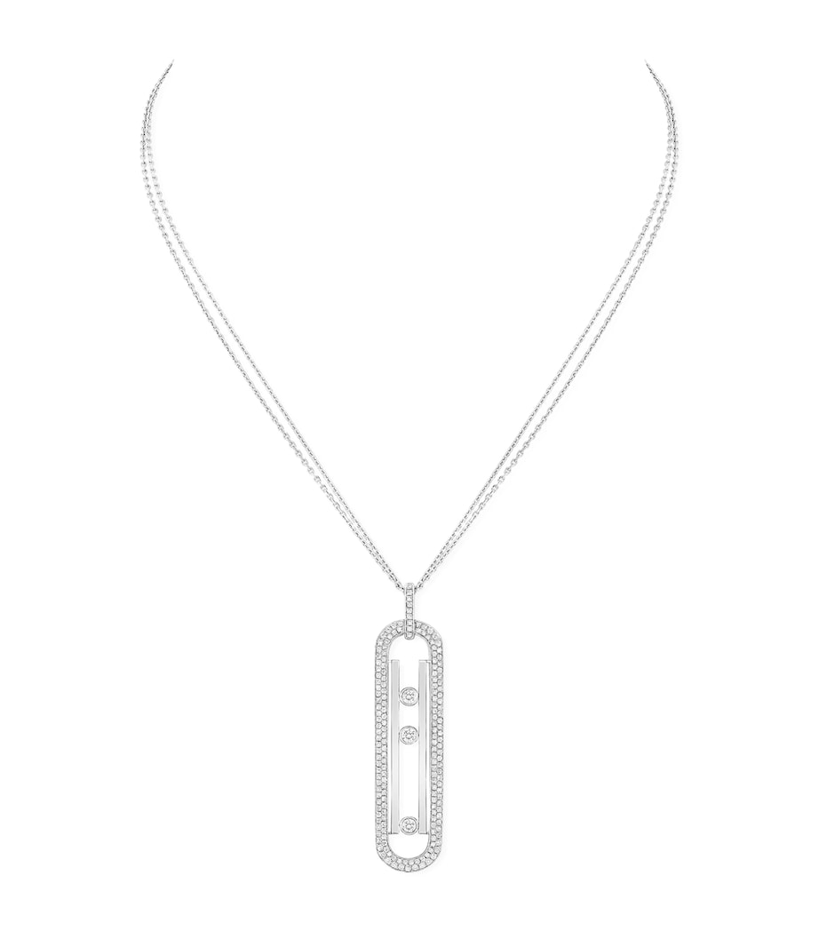 Messika Move necklace white gold diamond 1.15ct - British product