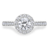 Costco platinum diamond halo ring 0.97ctw (British brand)