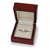 Costco platinum diamond halo ring 0.64ctw, imported from the UK