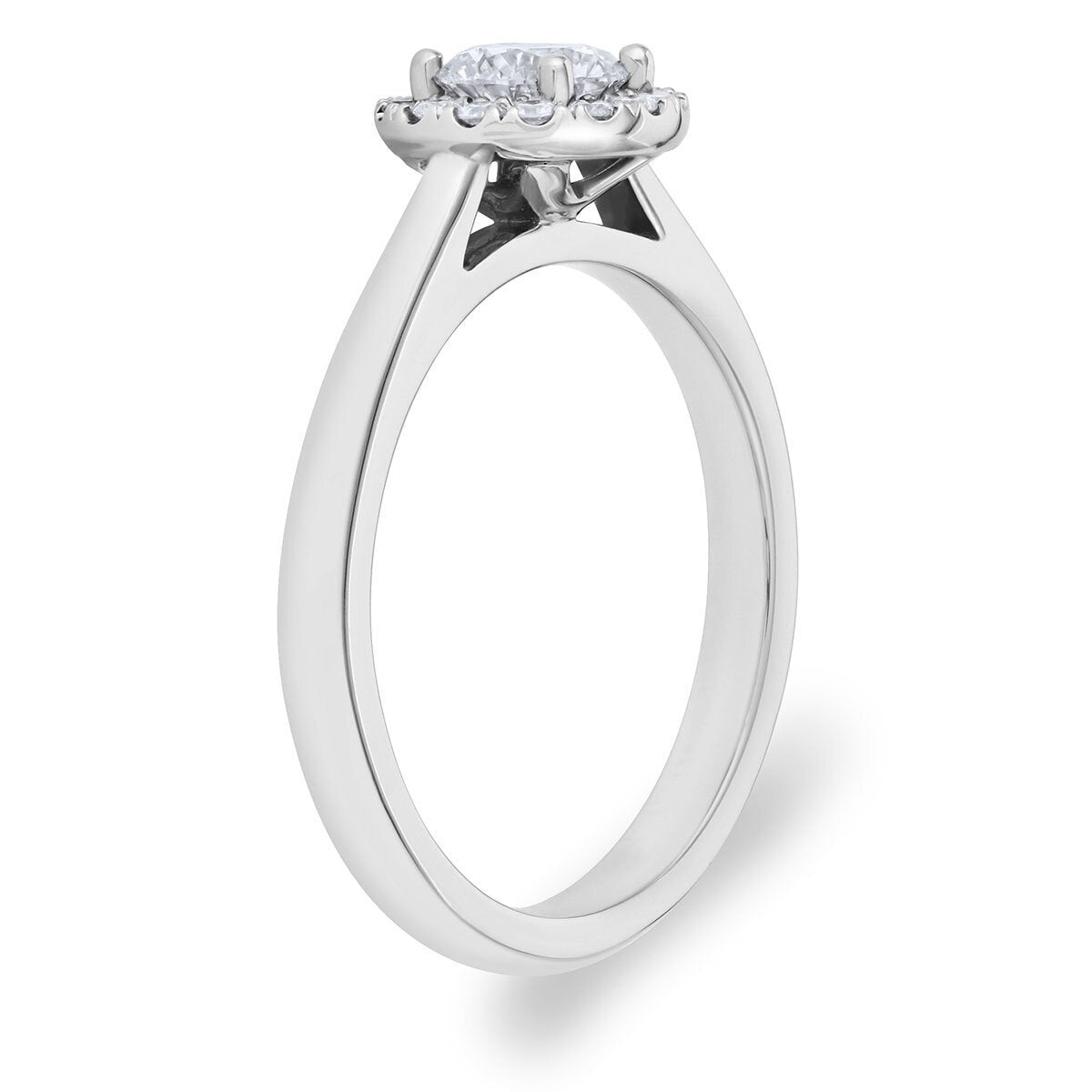 Costco platinum diamond halo ring 0.64ctw, imported from the UK