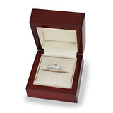 Costco princess cut diamond ring 2ct 18ct white gold, imported from UK