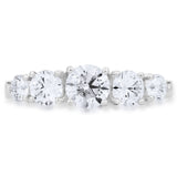 Costco diamond ring 1.57ctw round brilliant size J - British product