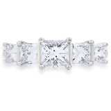 Costco princess cut diamond ring 2ct 18ct white gold, imported from UK