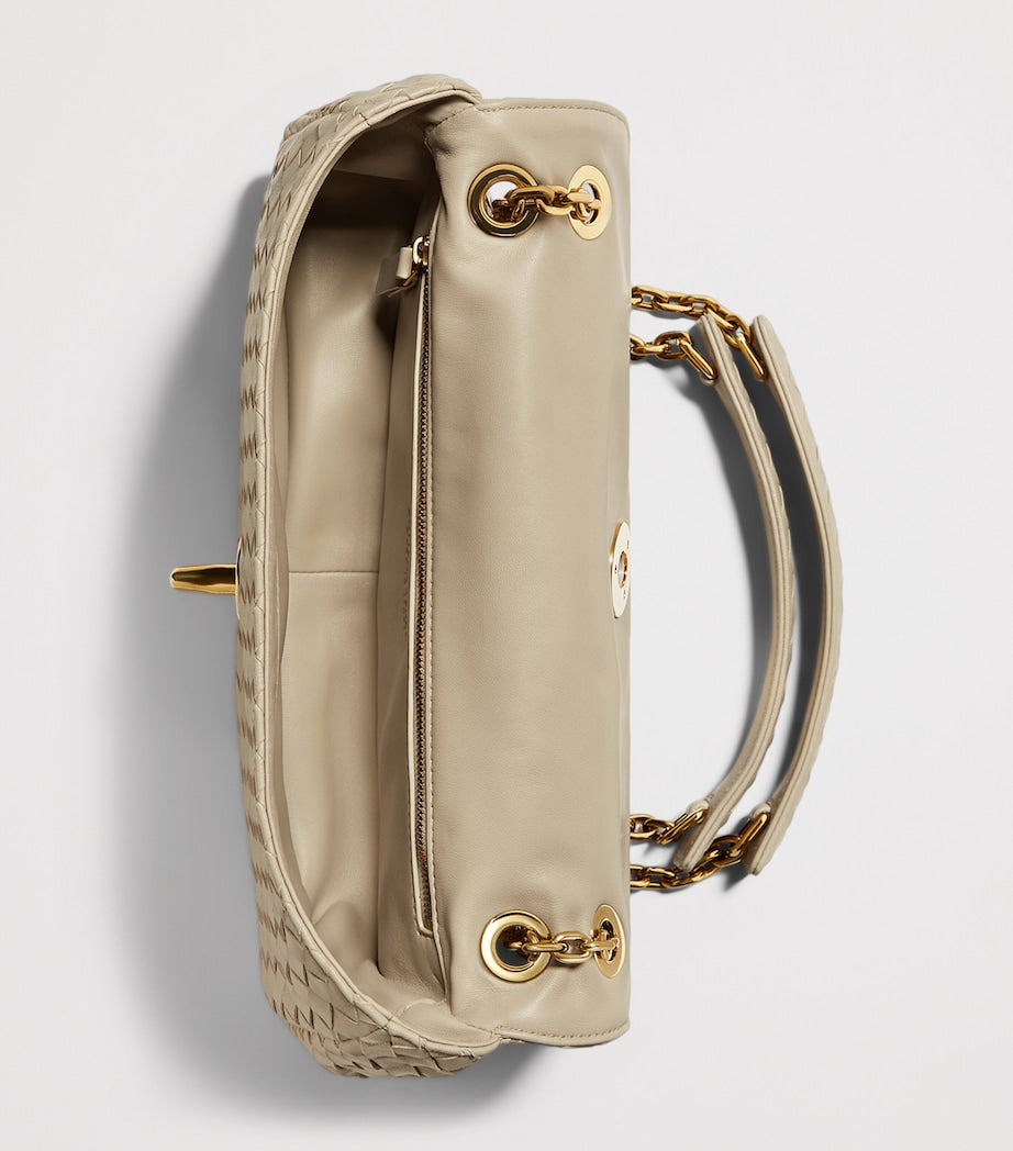Bottega Veneta Madison Umhängetasche Lammleder Intrecciato-Webmuster, importiert aus dem Vereinigten Königreich