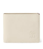 Brunello Cucinelli leather bifold wallet with six card slots (British brand)