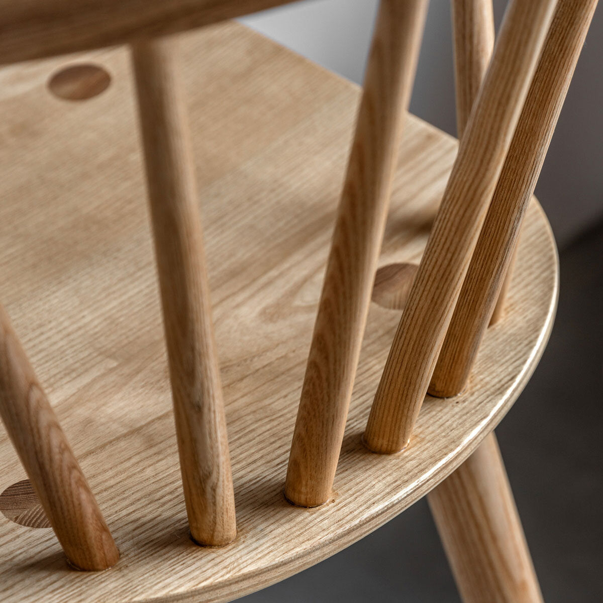 Gallery Craft Oak bar stool with natural finish (British brand)