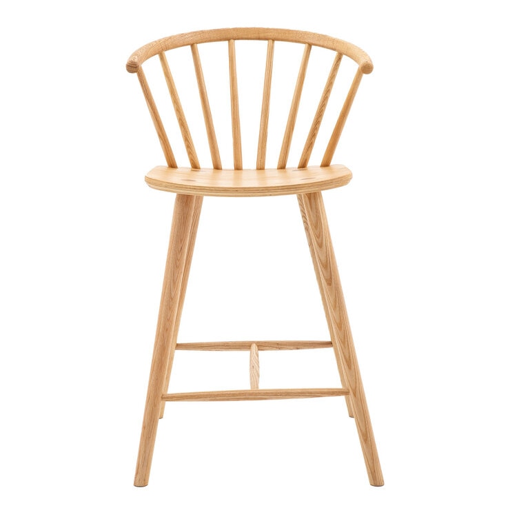 Gallery Craft Oak bar stool with natural finish (British brand)
