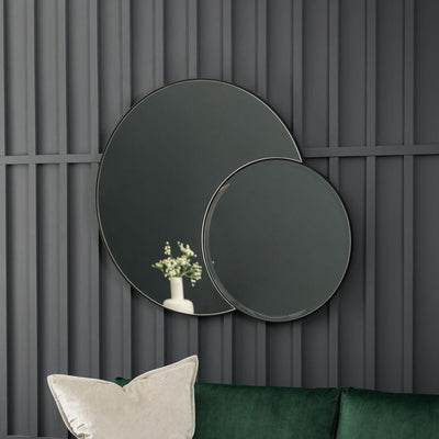 Costco UK Gallery Ostia Black Dual Wall Mirror 90cm x 111cm- Buy online at McGrocer