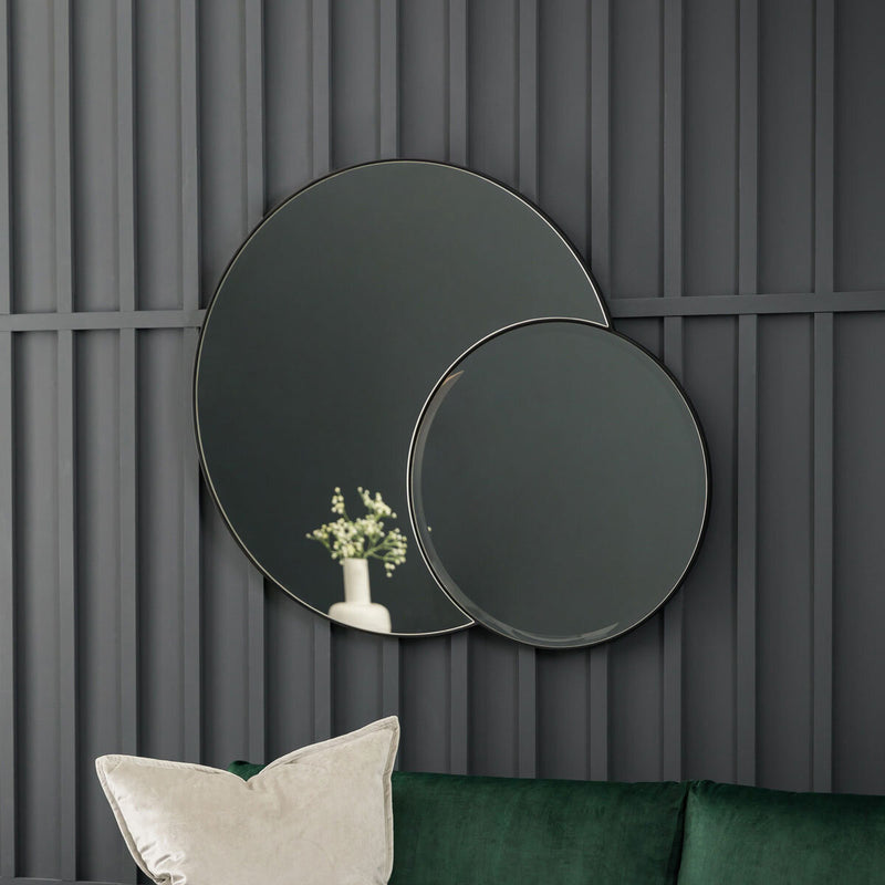 Gallery Ostia black dual mirror, UK version
