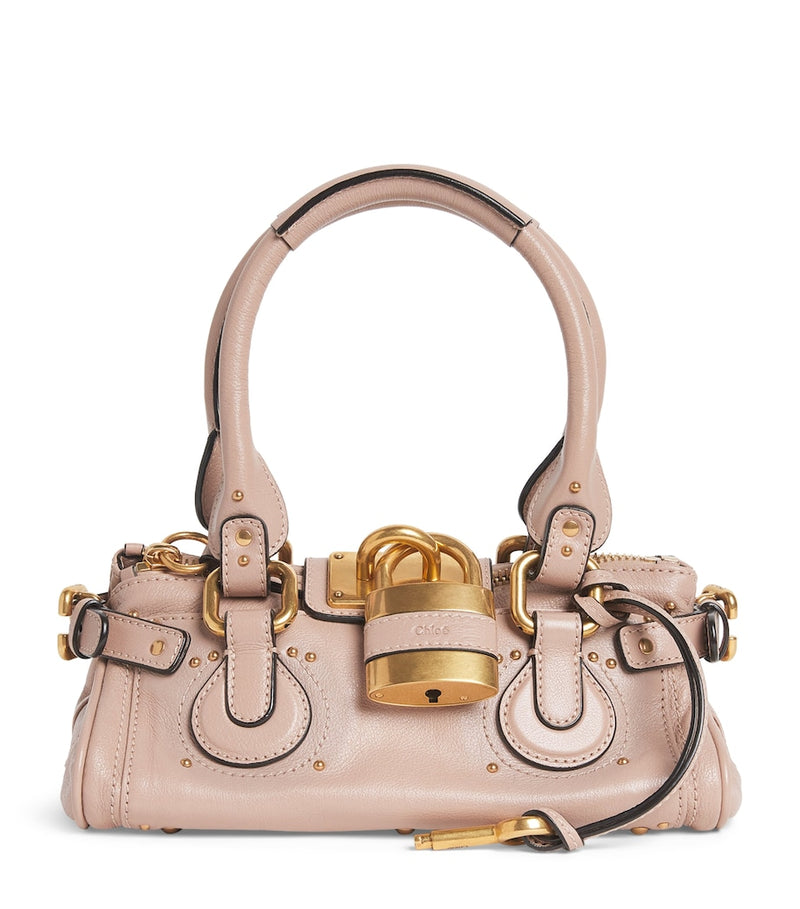 Chloé small leather Paddington top-handle bag, imported from the UK