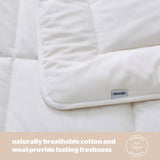 Silentnight natural wool duvet, lightweight and hypoallergenic (British brand)