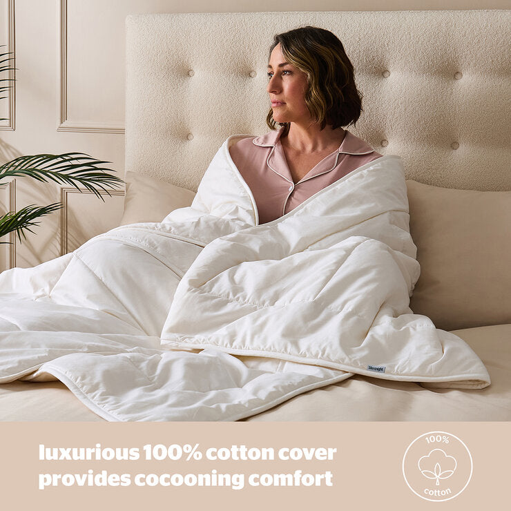 Silentnight natural wool duvet, lightweight and hypoallergenic (British brand)
