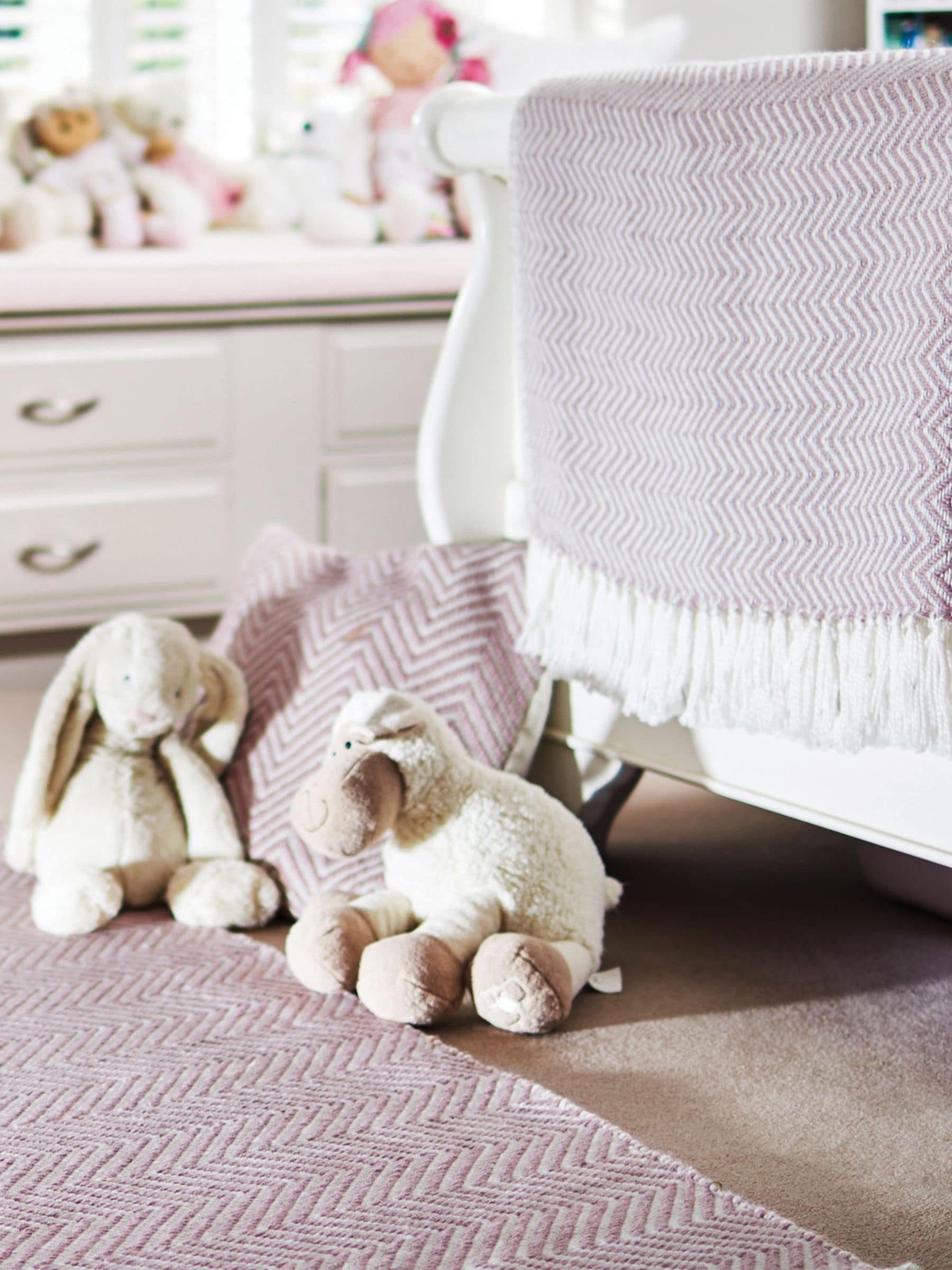 My Mat Rose Herringbone rug - British product