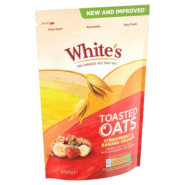 White's Toasted Oats Strawberry & Banana Crunch   450g