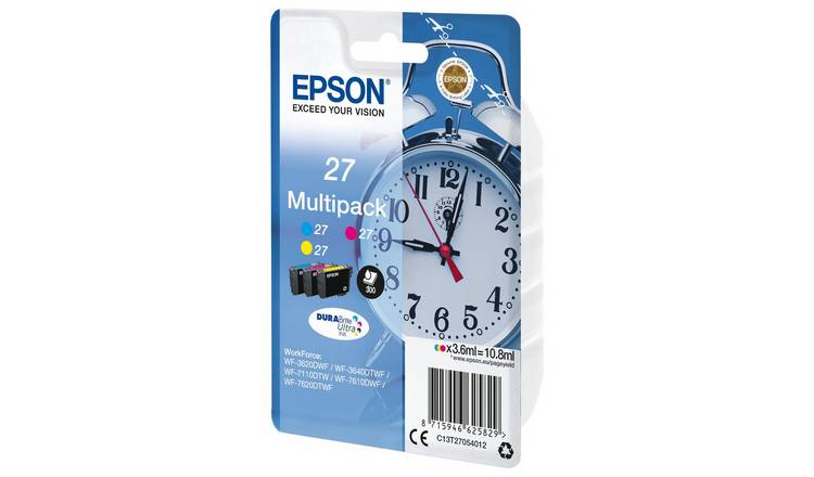 Epson 27 Alarm Clock Ink Cartridges Colour multipack, imported from the UK