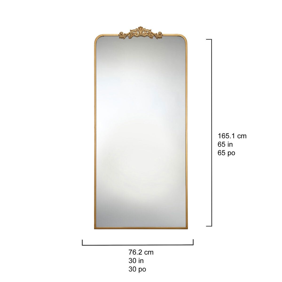 Ravena Leaner Floor Mirror, 76 x 165 cm, in 2 Colours GOODS Costco UK