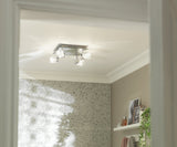 Argos Home Mira Chrome 4 light bathroom cube spotlights - British product