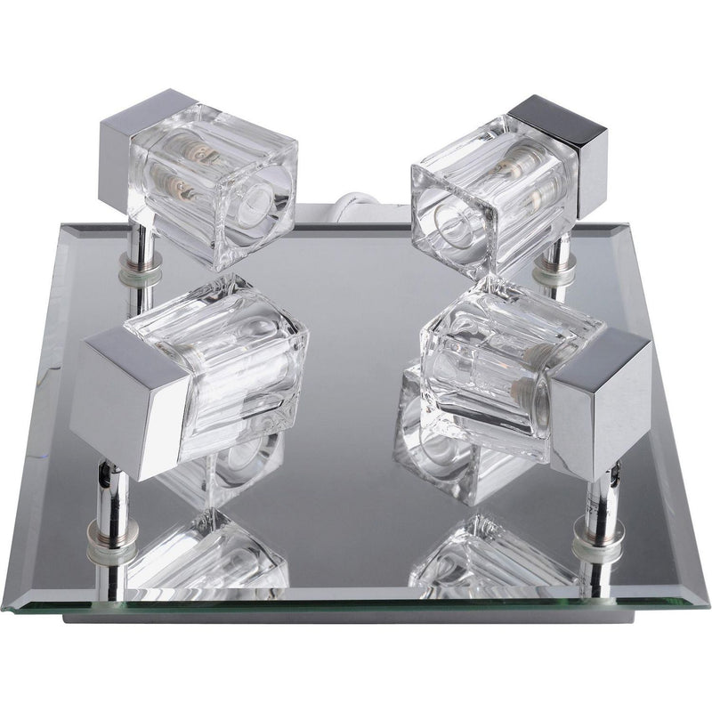 Argos Home Mira Chrome 4 light bathroom cube spotlights - British product