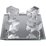 Argos Home Mira Chrome 4 light bathroom cube spotlights - British product