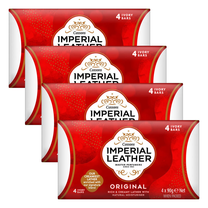 Imperial Leather Original soap bar 4 x 90g, UK version