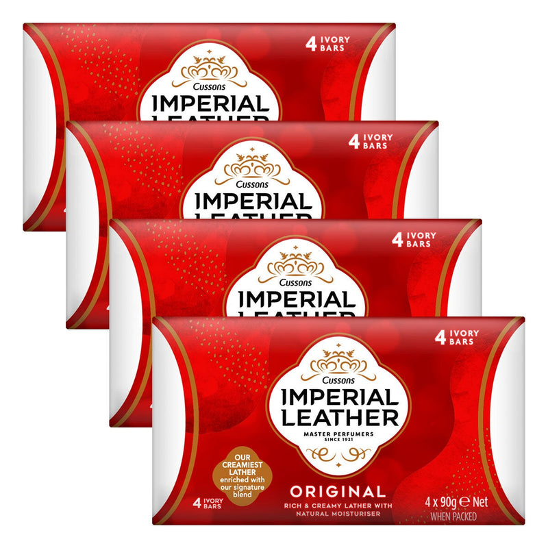 Imperial Leather Original soap bar 4 x 90g, UK version